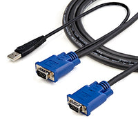 10 ft 2-in-1 Ultra Thin USB KVM Cable