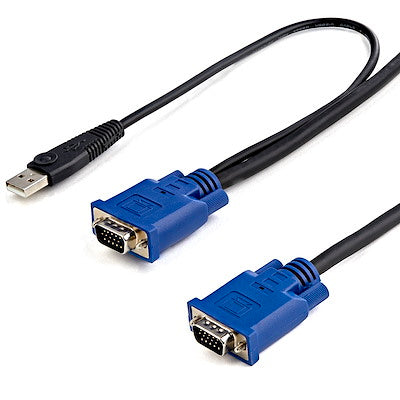 10 ft 2-in-1 Ultra Thin USB KVM Cable