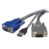 6 ft Ultra-Thin USB VGA 2-in-1 KVM Cable