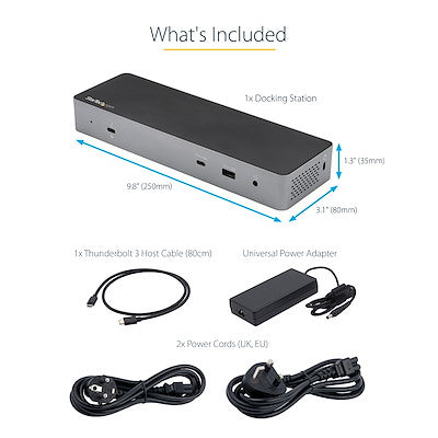 StarTech THUNDERBOLT 3 DOCK USB-C /DUAL 4K/96W PD