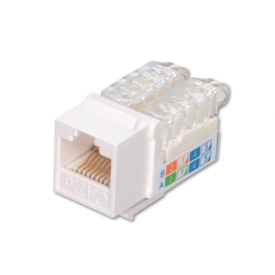 TITAN CAT6 TOOLO-LESS KEYSTONE WHITE