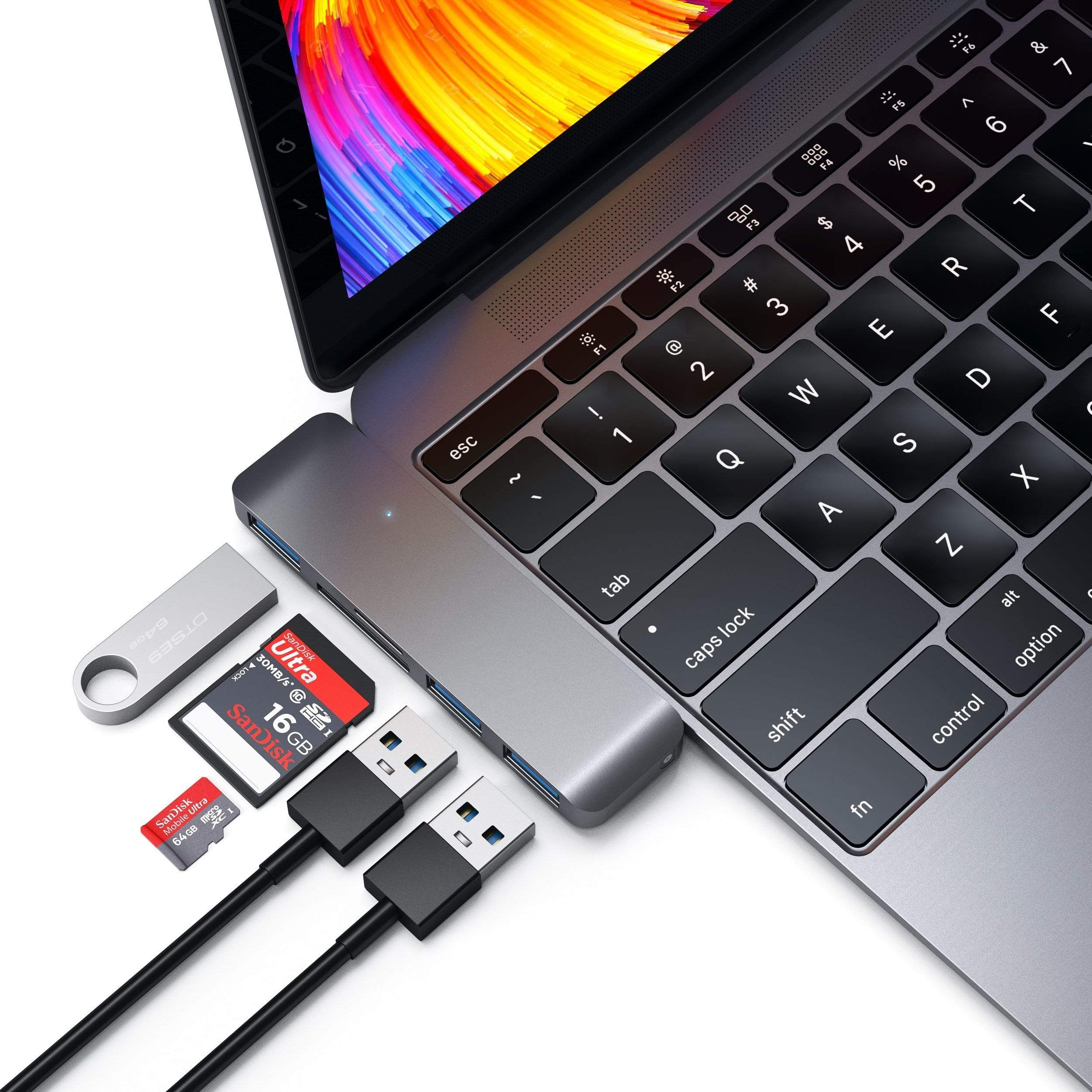 Satechi Type-C USB 3.0 3-in-1 Hub SpGr