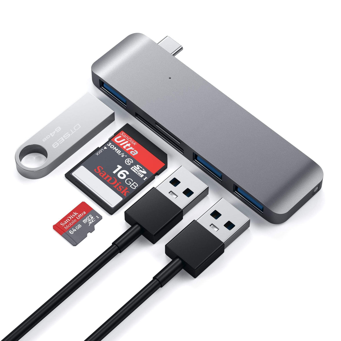 Satechi Type-C USB 3.0 3-in-1 Hub SpGr
