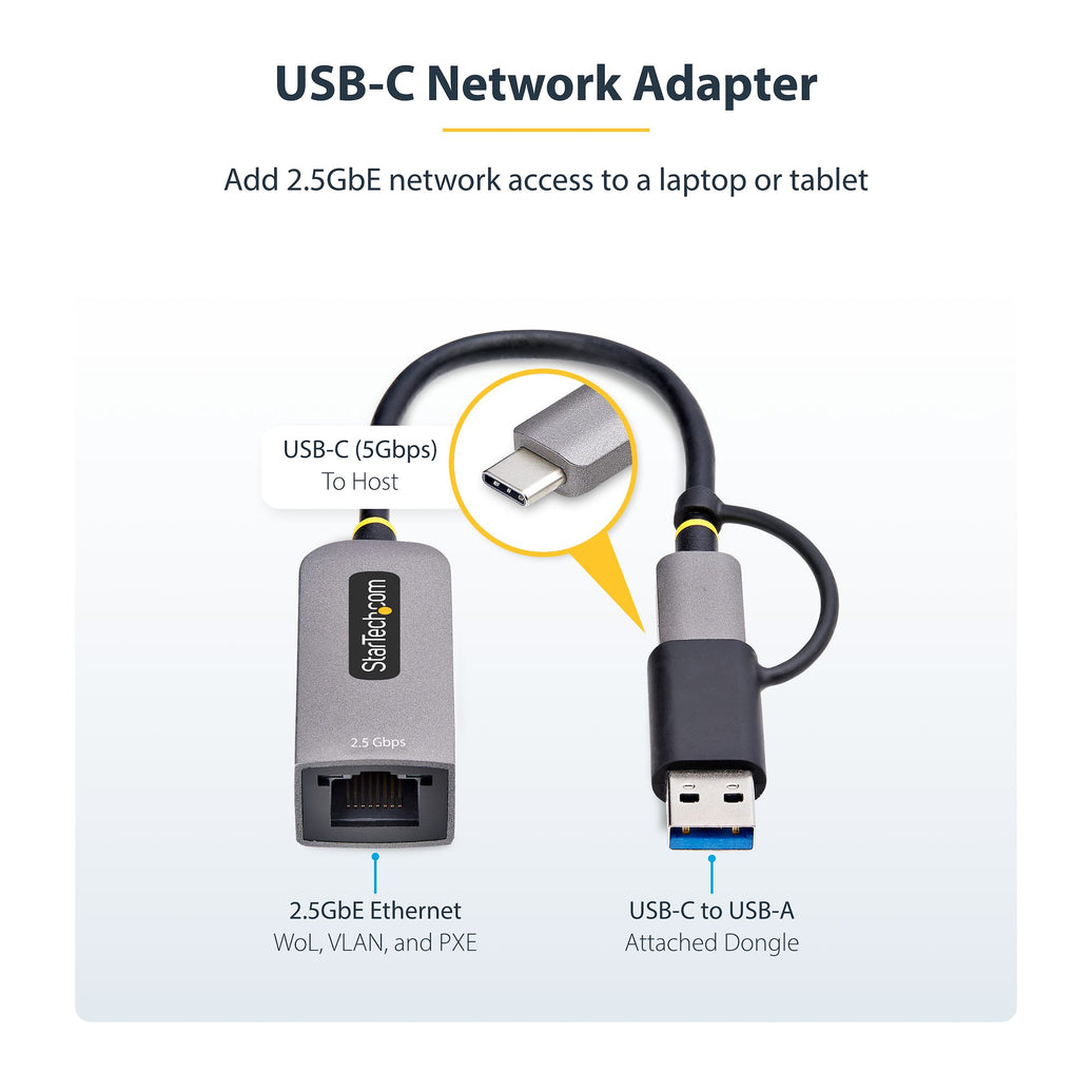 StarTech.com USB-C to Ethernet Adapter (U2GA-USB-C-ETHERNET)