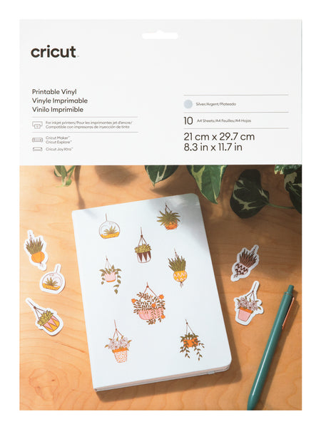 Printable Vinyl A4 - 10 (Silver)