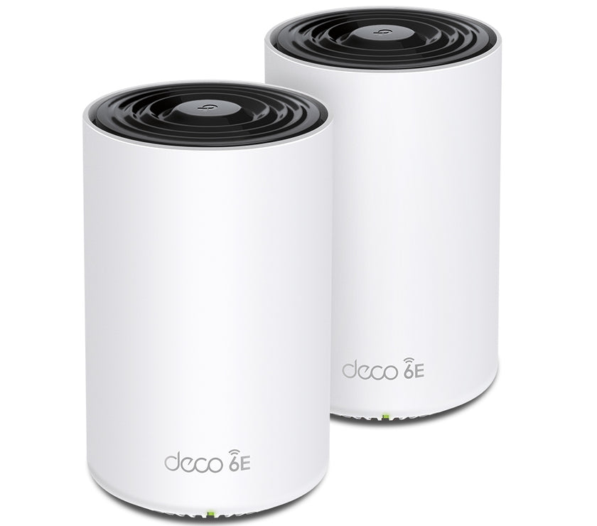 TP-Link Deco XE75 Pro V1 - Wi-Fi system - (2 routers) - up to 5 500 sq.ft - mesh 1GbE 2.5GbE - Wi-Fi 6E - Multi-Band