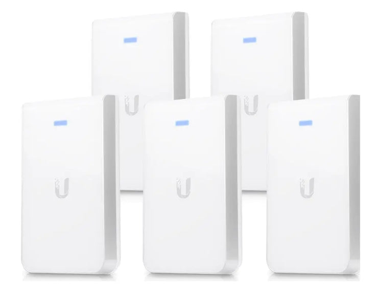 Ubiquiti UniFi UAP-AC-IW-PRO - Radio access point - Wi-Fi 5 - 2.4 GHz 5 GHz - DC power - in wall (pack of 5)