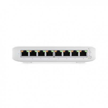 Ubiquiti UniFi Switch Lite USW-Lite-8-POE - Switch - Managed - 8 x 10 100 1000 (4 PoE ) - desktop wall-mountable - PoE (52 W)