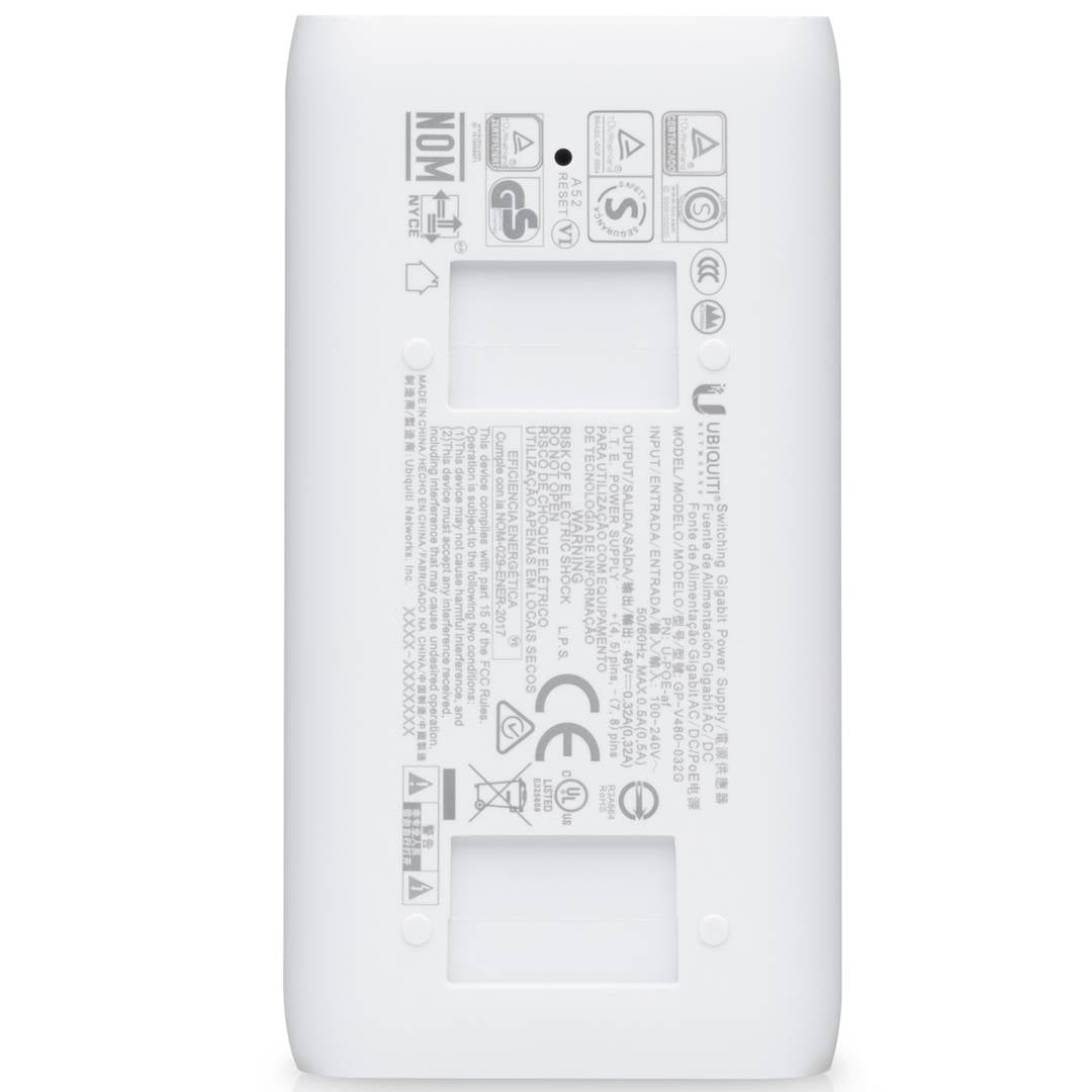 Ubiquiti UniFi PoE+ Adapter 48V Gigabit Ethernet (U-POE+)