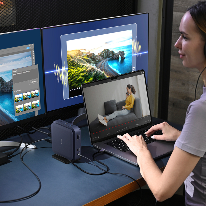 J5CREATE TYPE-C DOCK DUAL 4K HDMI
