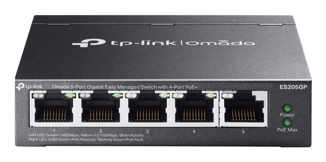 TP-Link Omada 5PT Gb Eas Man Swt 4PT POE