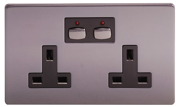 Mi Home Style - Double Socket - nickel