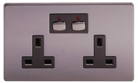 Energenie Mi Home Style - Double Socket - nickel