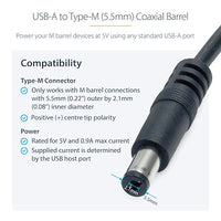 StarTech USB to 5.5mm Power Cable