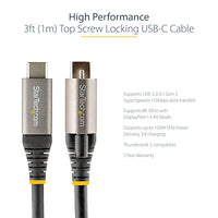 StarTech 3ft Locking USB C