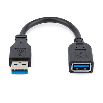 StarTech 6IN BLACK USB 3.0 EXTENSION CABLE A TO A