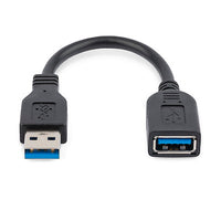 StarTech 6IN BLACK USB 3.0 EXTENSION CABLE A TO A