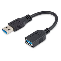 StarTech 6IN BLACK USB 3.0 EXTENSION CABLE A TO A