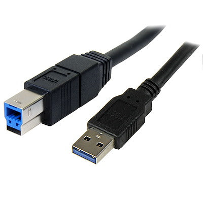 StarTech 3M BLACK SUPERSPEED USB 3.0 CABLE A TO B
