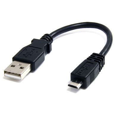 StarTech 6" USB A to Micro B USB Cable