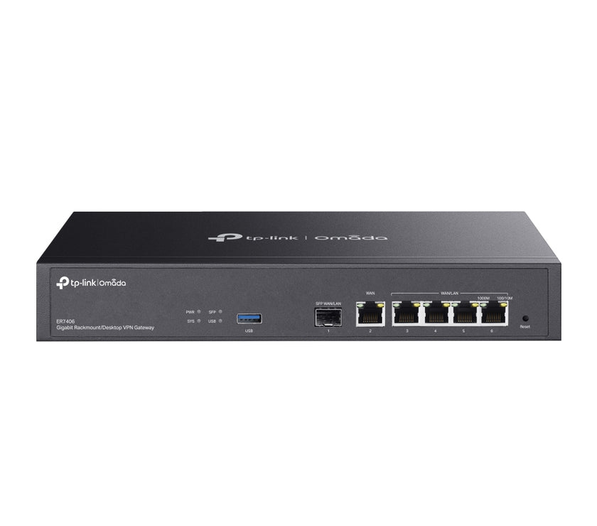 TP-Link ER7406 wired router Gigabit Ethernet Black