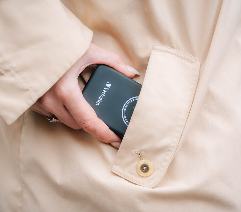 Verbatim Charge 'n' Go Power Bank 10000mAh Magnetic Wireless Charging - Black