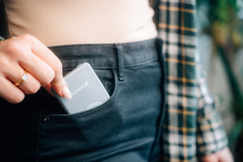 Verbatim Charge 'n' Go Power Bank 5000mAh Magnetic Wireless Charging - Grey