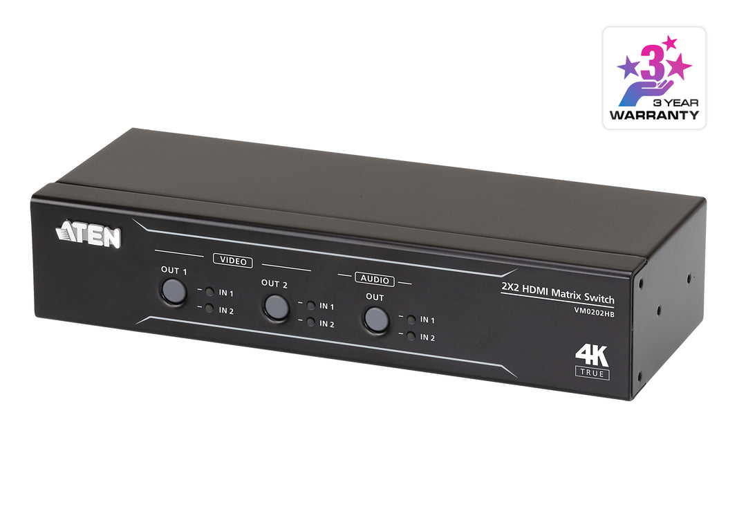 ATEN 2x2 True 4K HDMI Matrix Switch