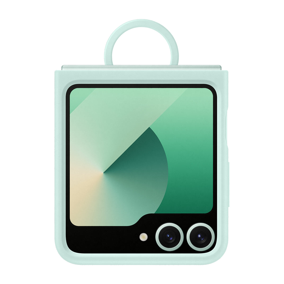 SAM Z Flip6 Silicone Case with Ring Mint