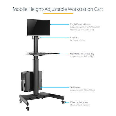 StarTech.com Workstation Cart