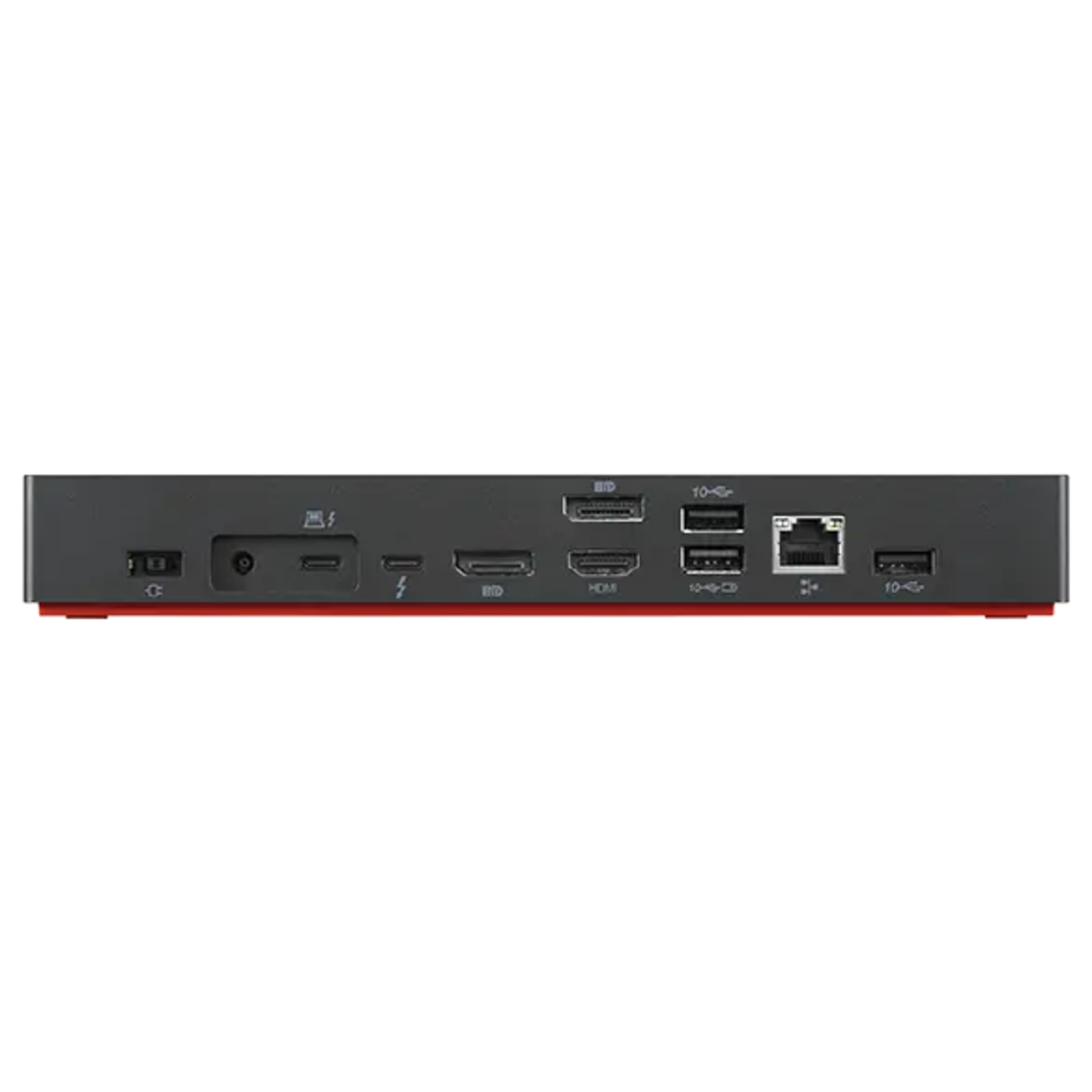 Lenovo Dock: 2x DisplayPort, 1x HDMI, 3x USB 3.1, 2x USB 2.0, 1x USB-C, 1x LAN