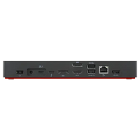 Lenovo Dock: 2x DisplayPort, 1x HDMI, 3x USB 3.1, 2x USB 2.0, 1x USB-C, 1x LAN