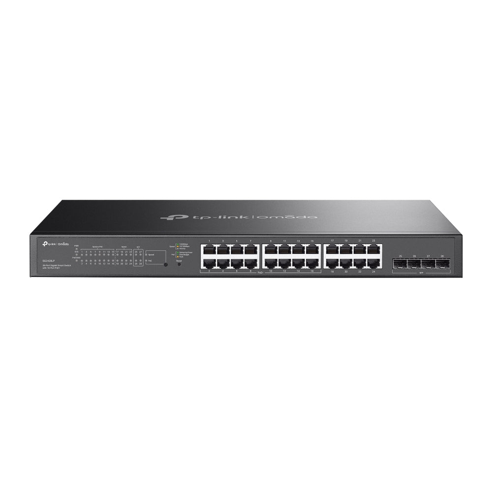 TP-Link Omada SG2428LP V1 - Switch - smart - 16 x 10 100 1000 (PoE ) 8 x 10 100 1000 4 x Gigabit Ethernet SFP - rack-mountable - PoE (150 W)