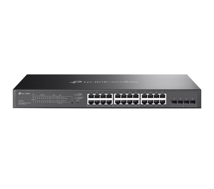 TP-Link Omada SG2428LP V1 - Switch - smart - 16 x 10 100 1000 (PoE ) 8 x 10 100 1000 4 x Gigabit Ethernet SFP - rack-mountable - PoE (150 W)