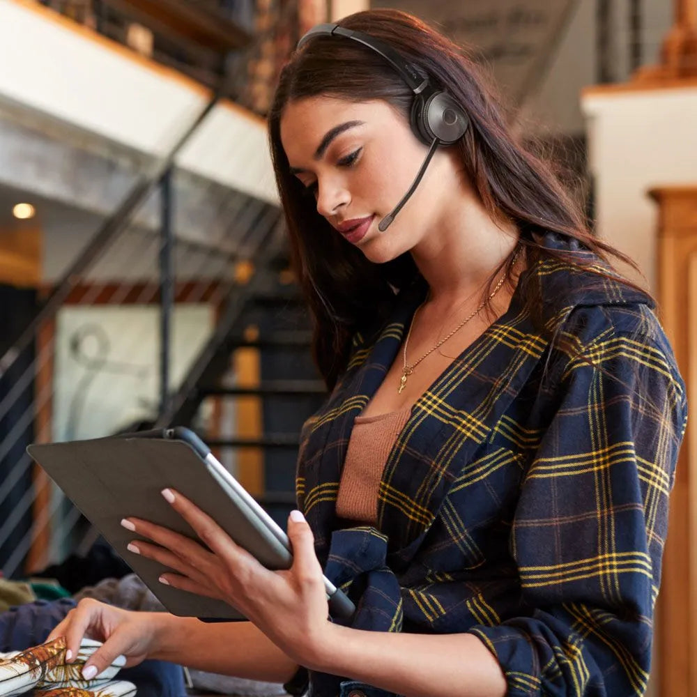 Yealink WHM631 Convertible Push to Talk DECT Headset, With Charging Cable