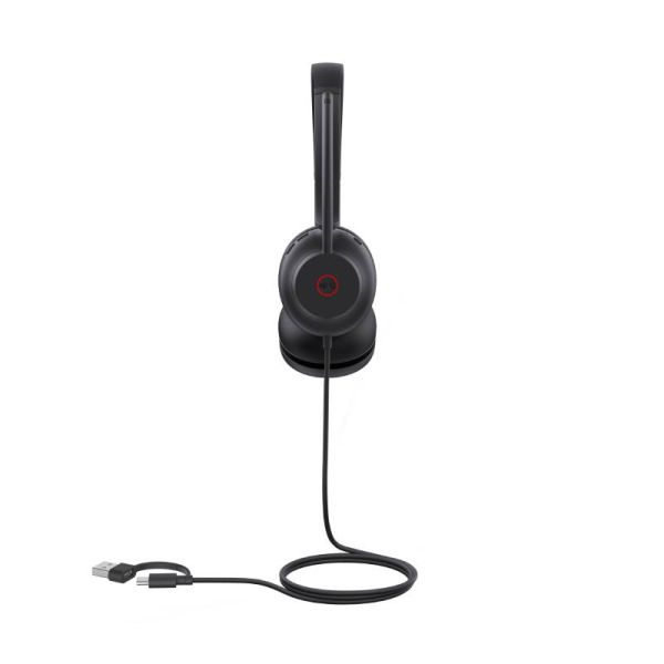 Yealink UH35 Dual USB-C/A Wired Headset with Leatherette ear cushions (Teams Edition)