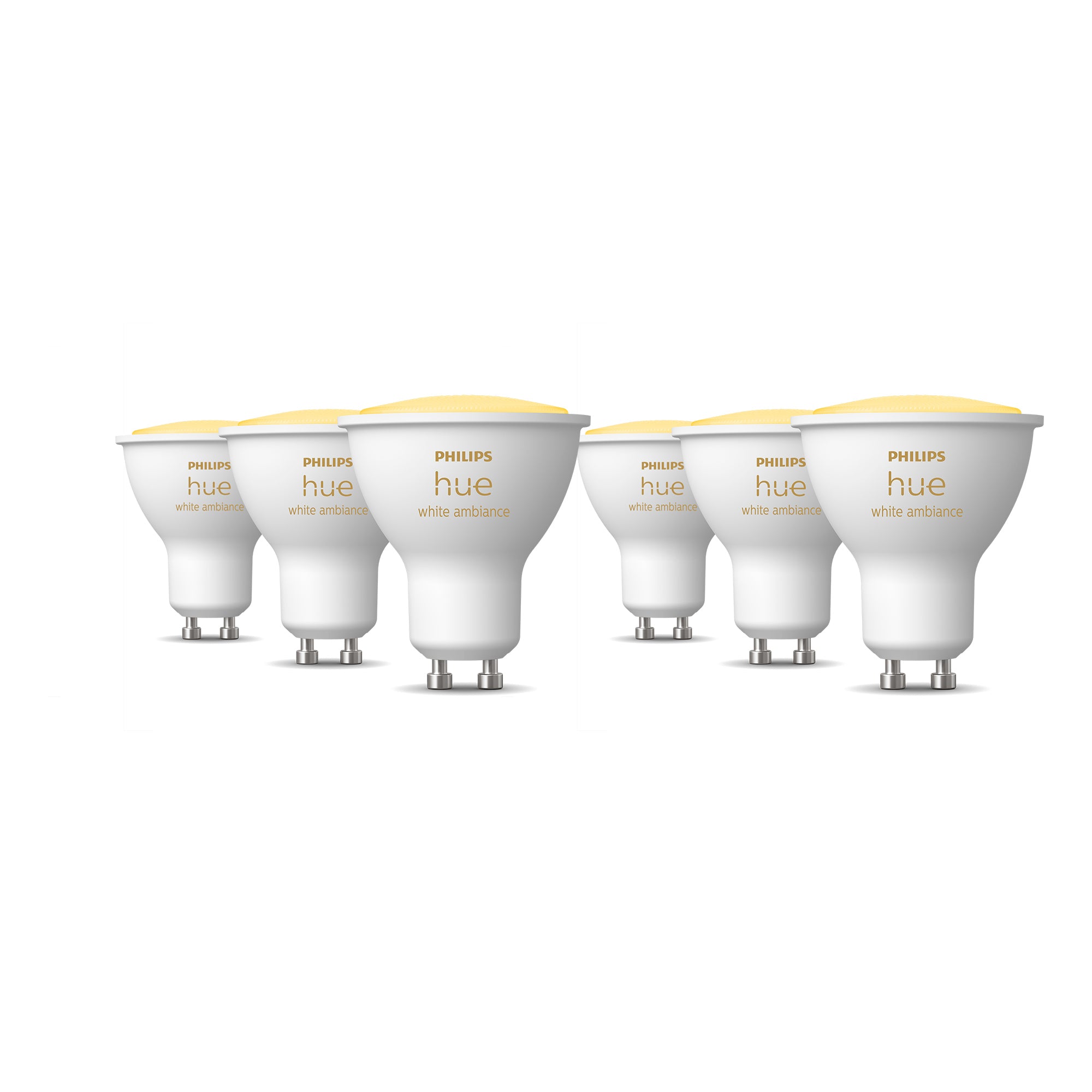 Philips Hue 4.2W GU10 Tunable Smart LED 6-Pack Bulbs