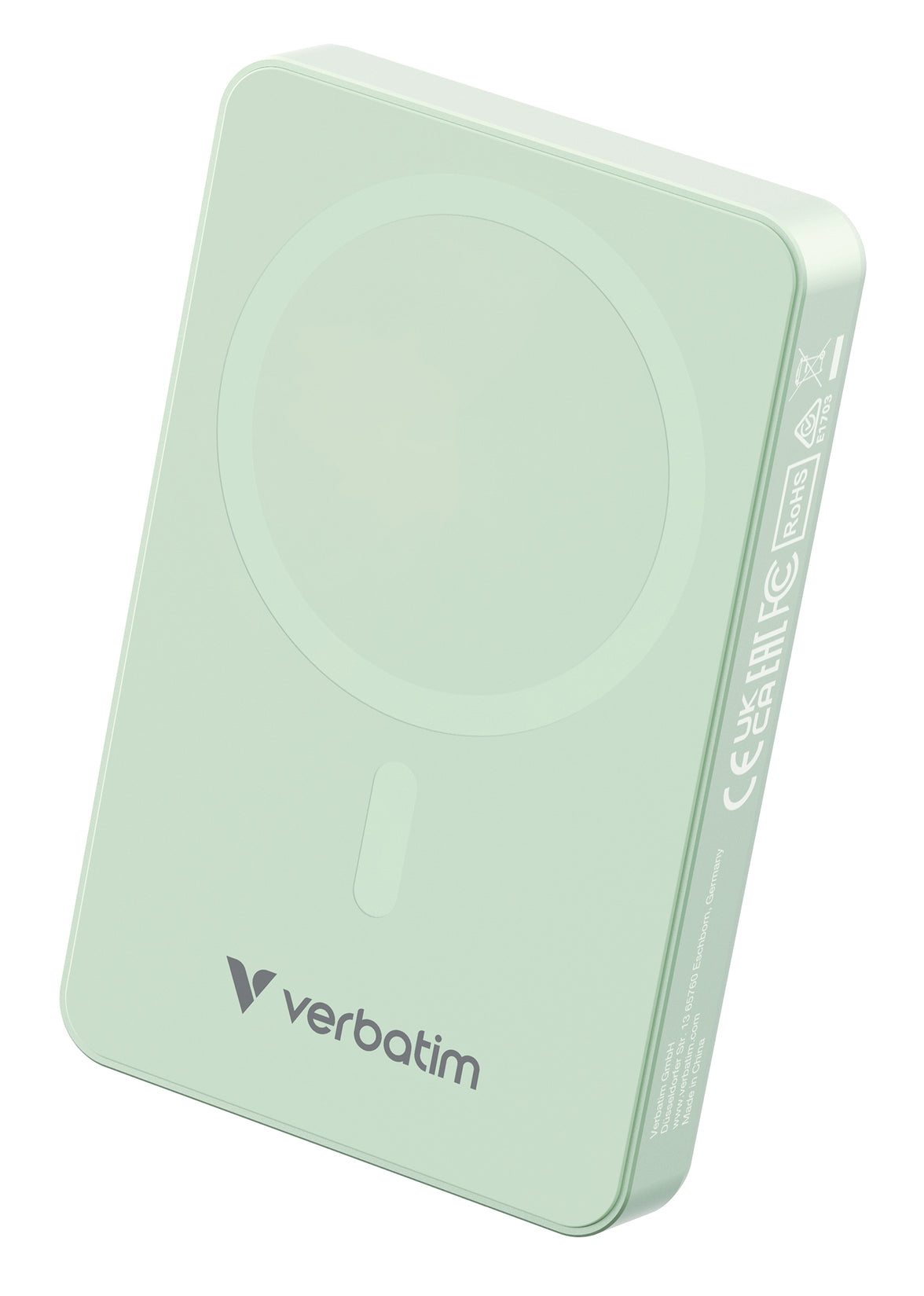 Verbatim Charge 'n' Go Essentials Power Bank 10000mAh Magnetic Wireless Charging - Green