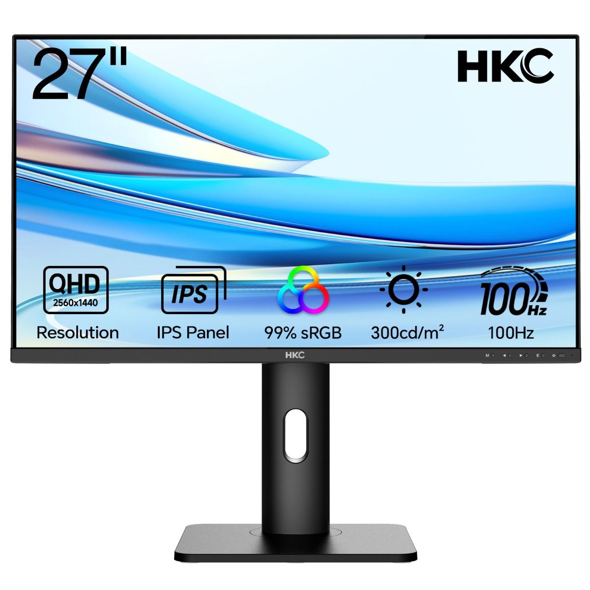 Koorui hkc b2722f 27-palčni qhd ips office monitor sprednji pogled